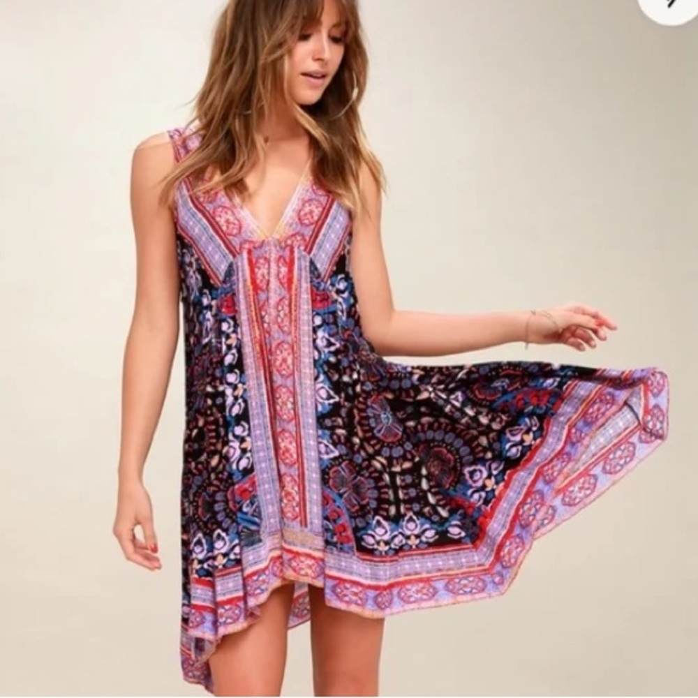 Free People - Gypsy Trapeze Dress in Black - Medium